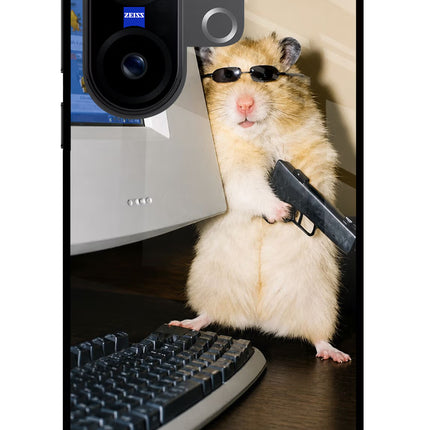 Hacker Hamster Vivo X200 FE Glass Case