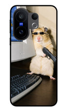 Hacker Hamster Vivo X200 FE Glass Case