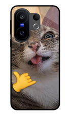 Silly Cat Call Vivo X200 FE Glass Case
