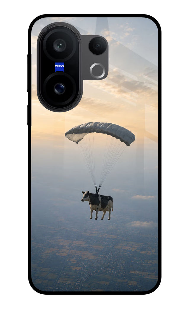 Skydiving Cow Vivo X200 FE Glass Case