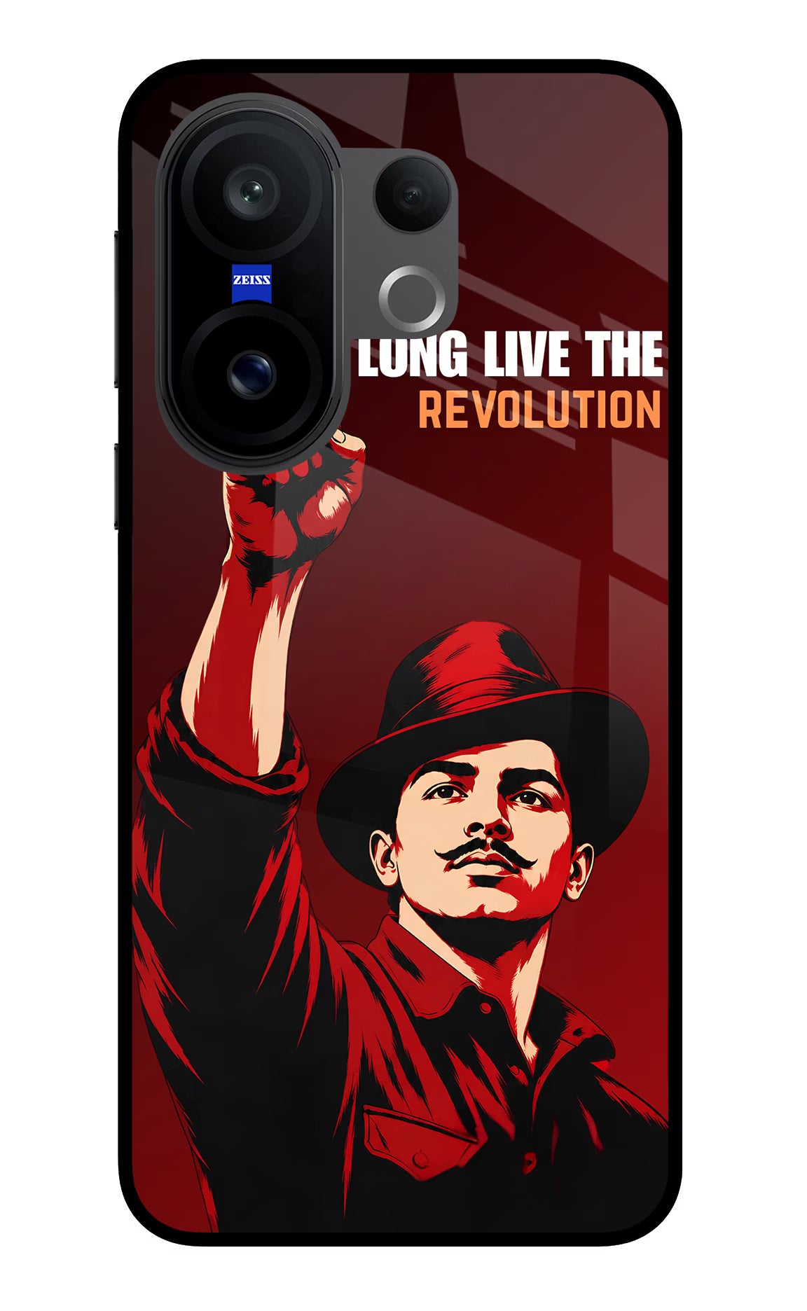 Bhagat Singh Revolution Vivo X200 FE Glass Case