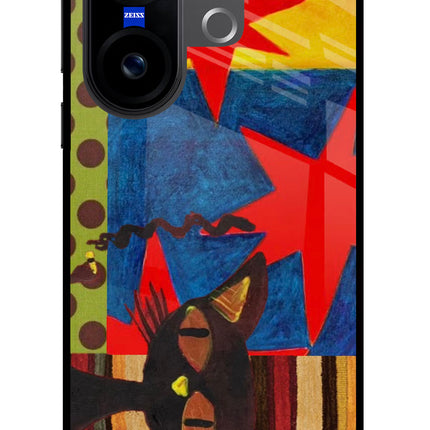 Pop Cat Vivo X200 FE Glass Case