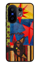 Pop Cat Vivo X200 FE Glass Case