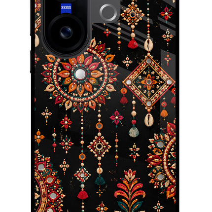 Boho Noir Vivo X200 FE Glass Case