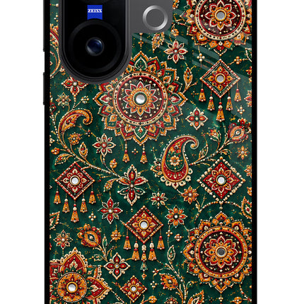 Green Pataka Vivo X200 FE Glass Case