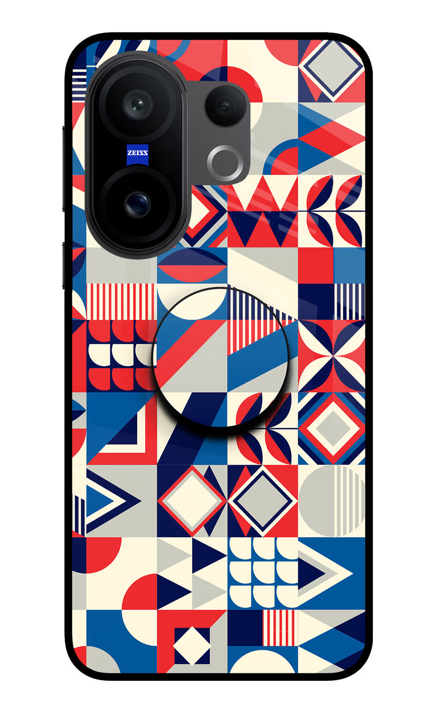 Colorful Pattern Vivo X200 FE Pop Case, Glass case