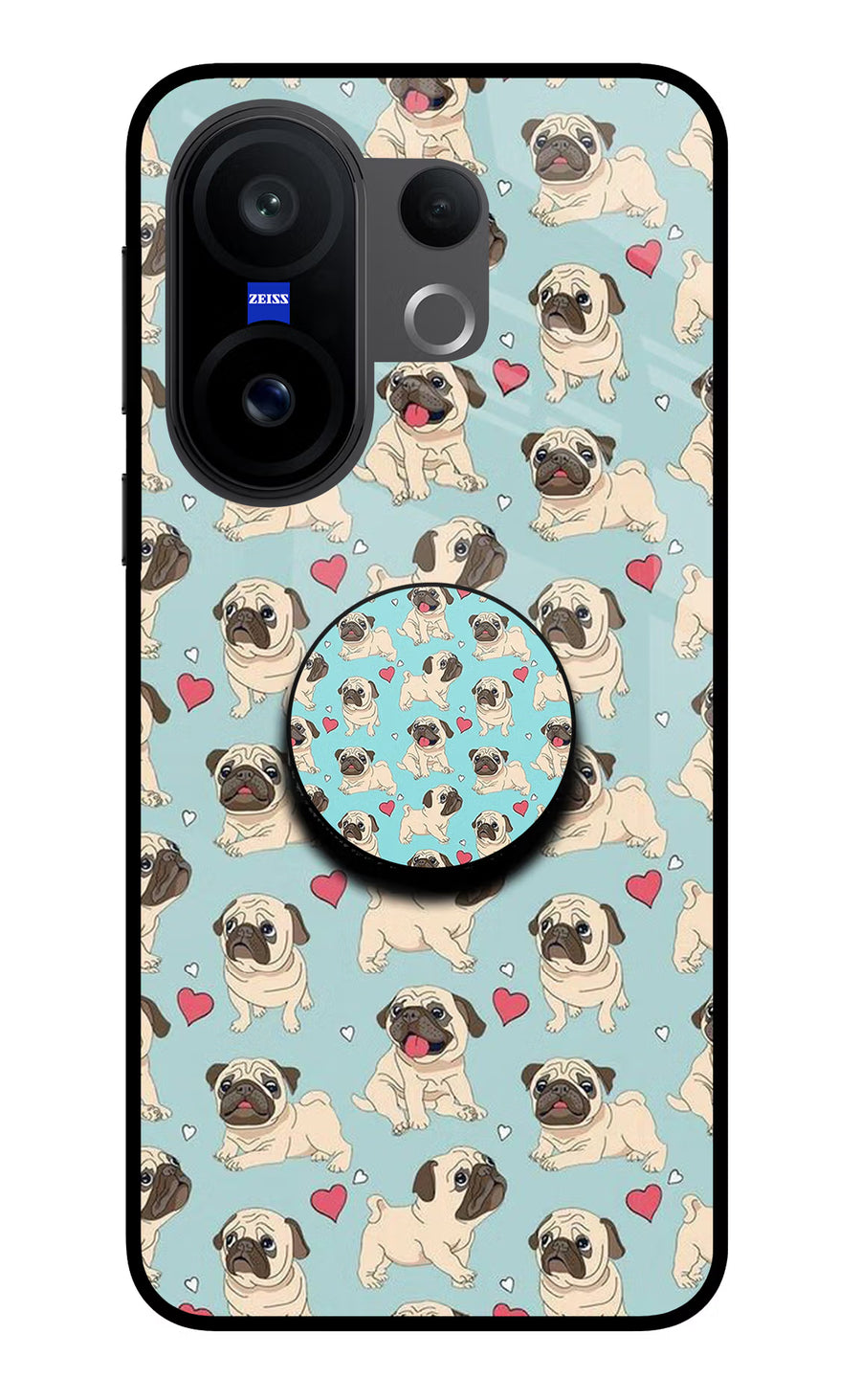 Pug Dog Vivo X200 FE Pop Case, Glass case