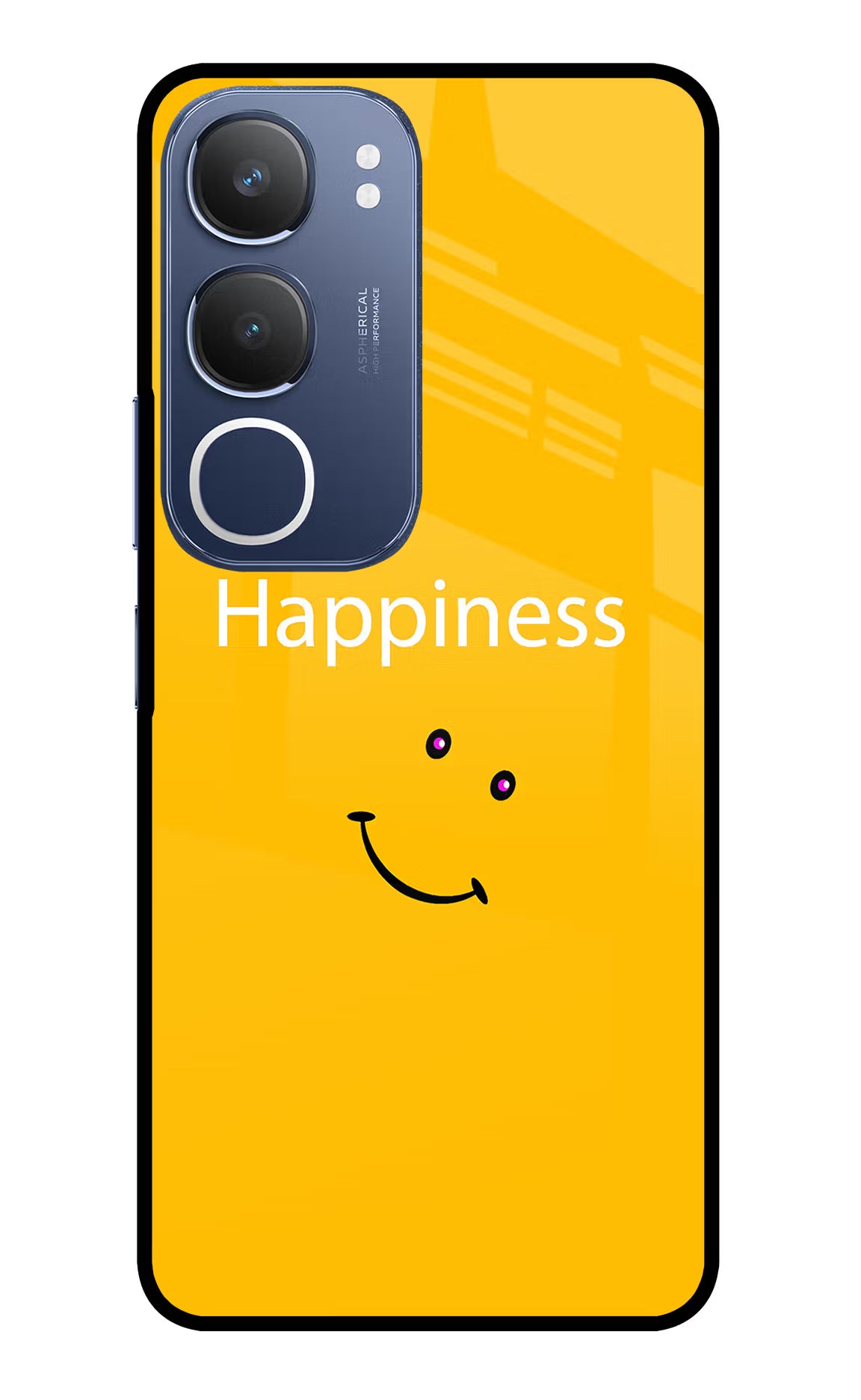 Happiness With Smiley Vivo Y29 5G Glass Case