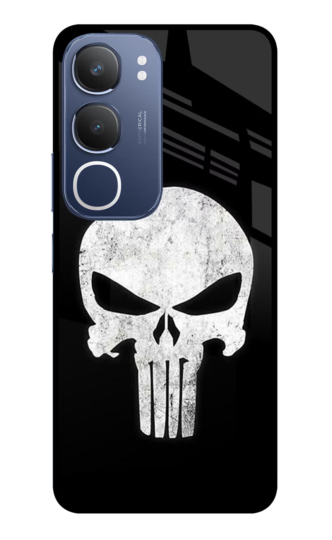 Punisher Skull Vivo Y29 5G Glass Case Back Cover by Casekaro