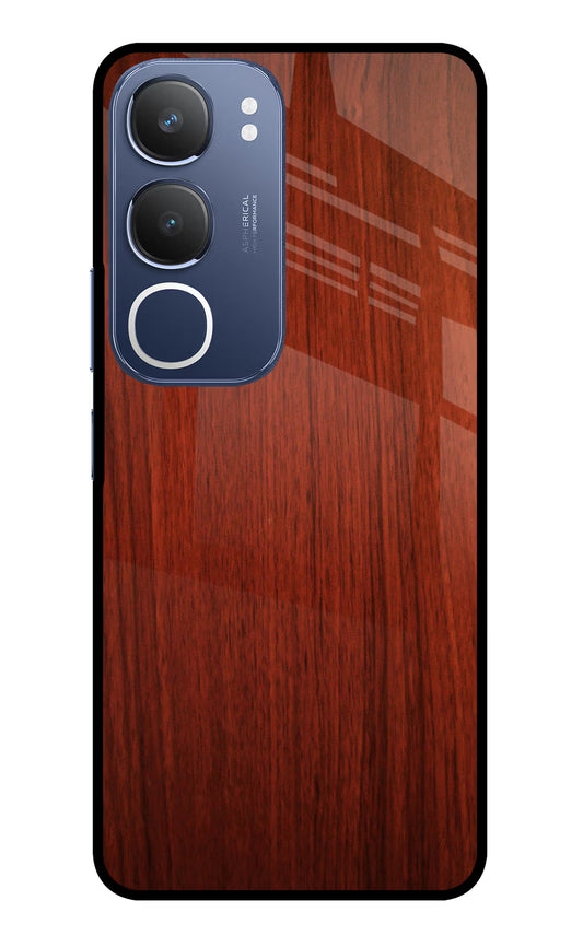 Wooden Plain Pattern Vivo Y29 5G Glass Case