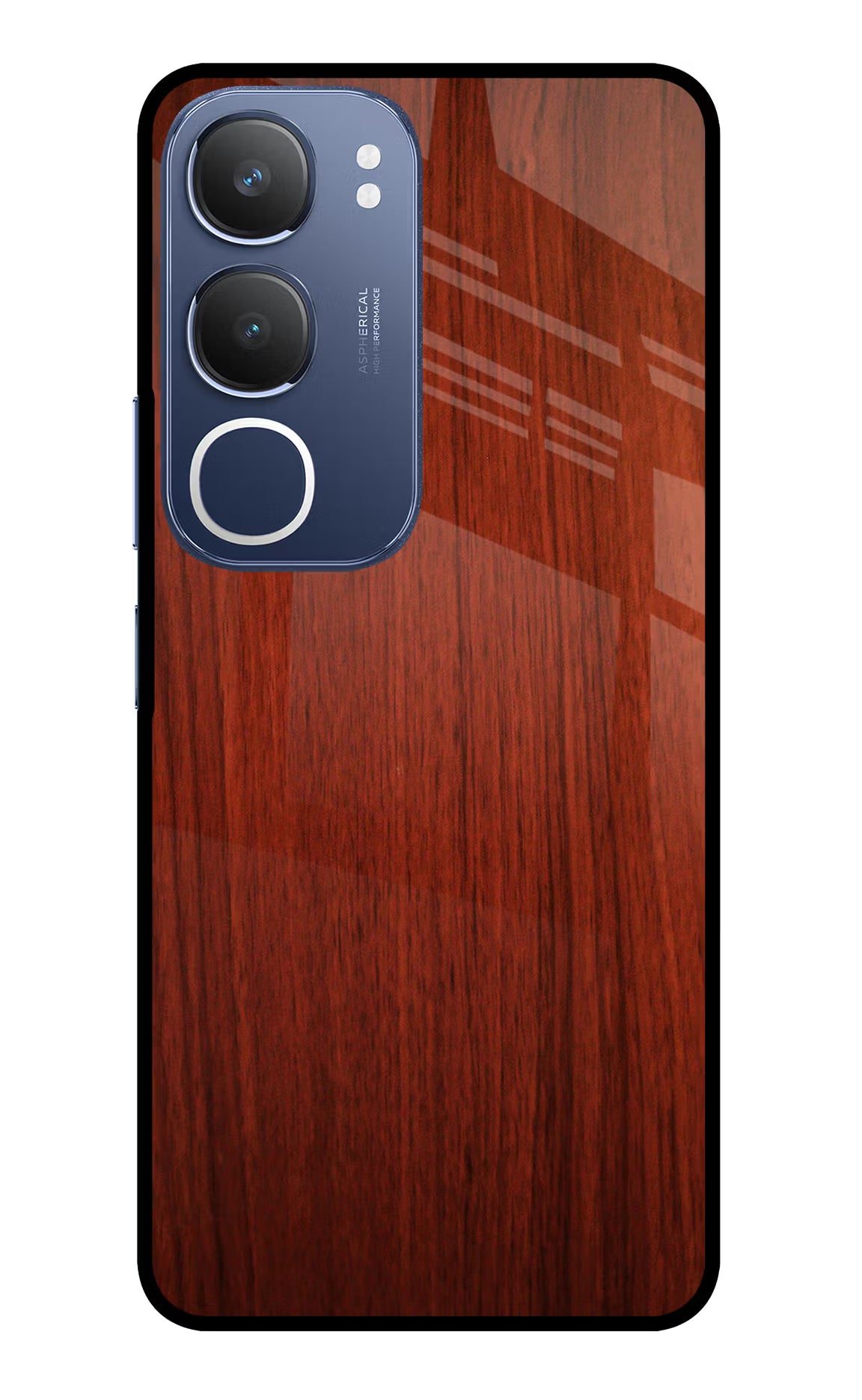 Wooden Plain Pattern Vivo Y29 5G Glass Case Back Cover by Casekaro