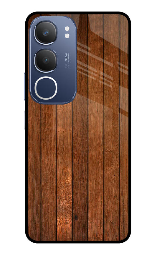 Wooden Artwork Bands Vivo Y29 5G Glass Case
