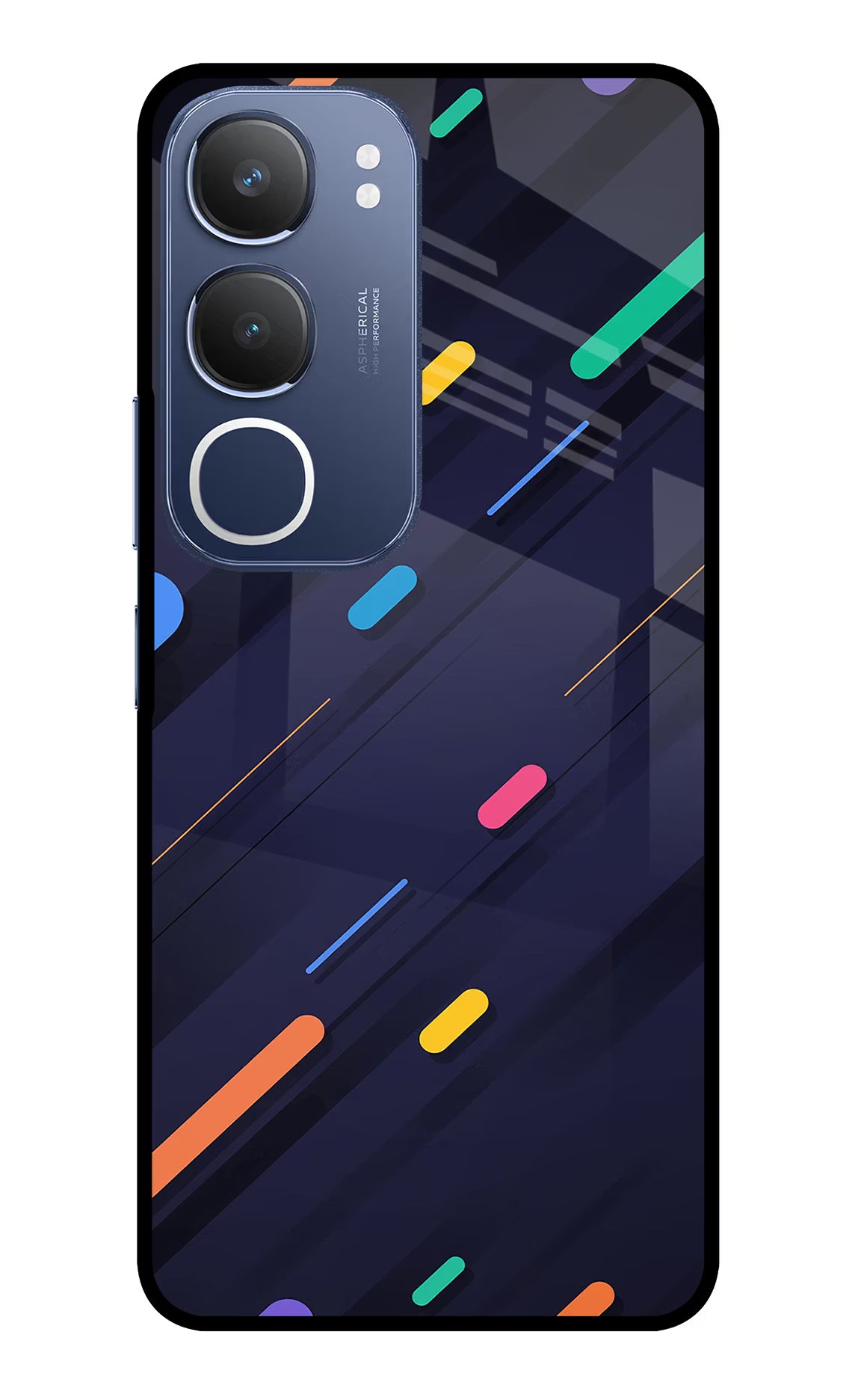 Abstract Design Vivo Y29 5G Glass Case Back Cover by Casekaro