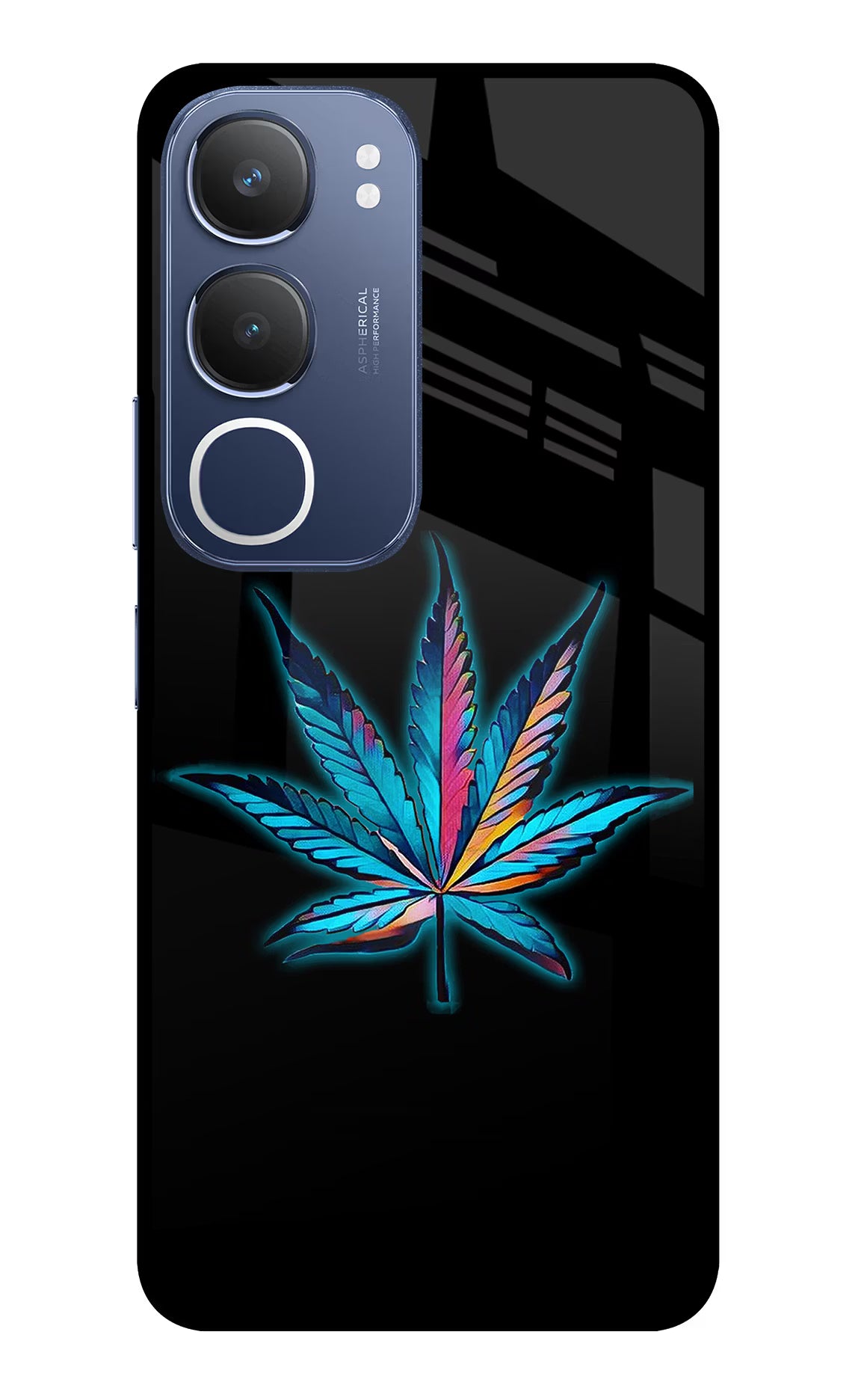 Weed Vivo Y29 5G Glass Case Back Cover by Casekaro