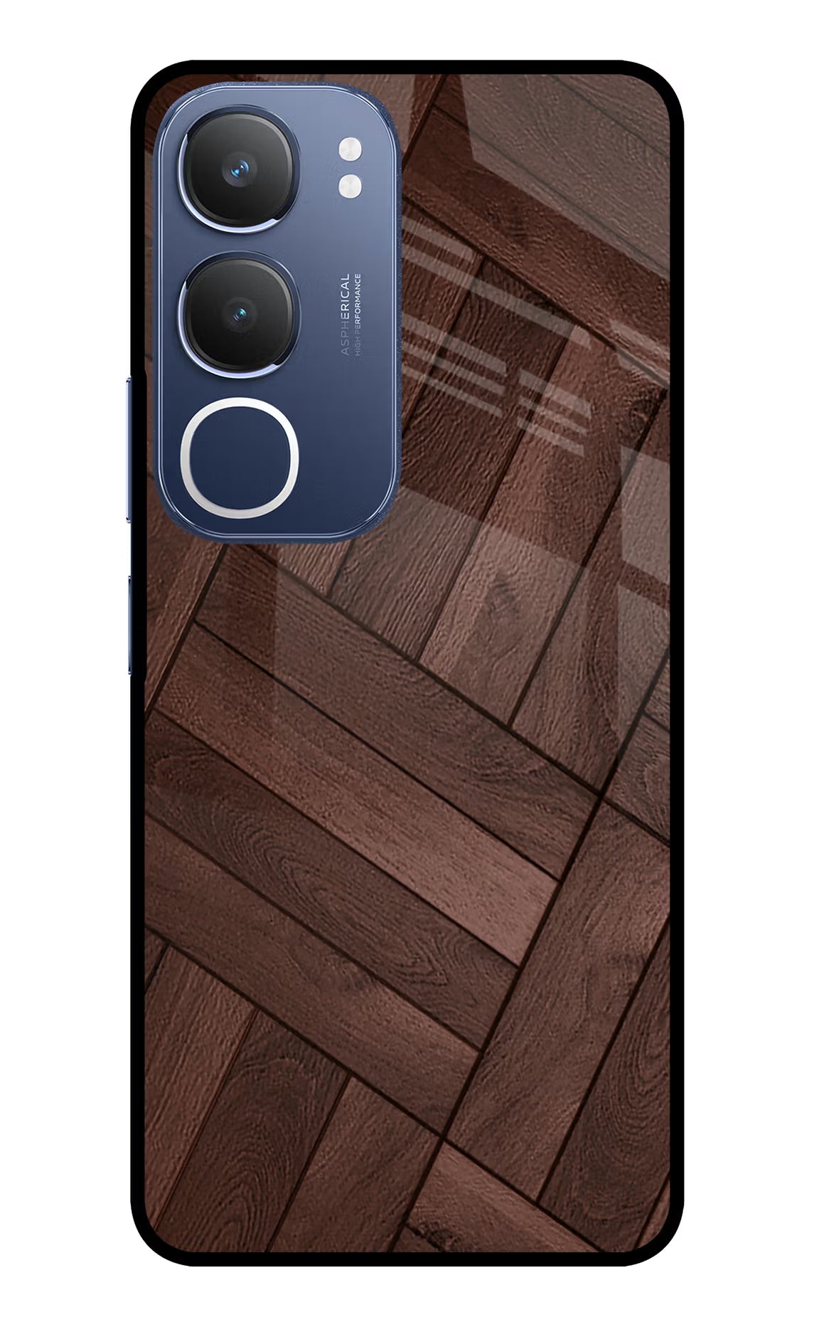 Wooden Texture Design Vivo Y29 5G Glass Case