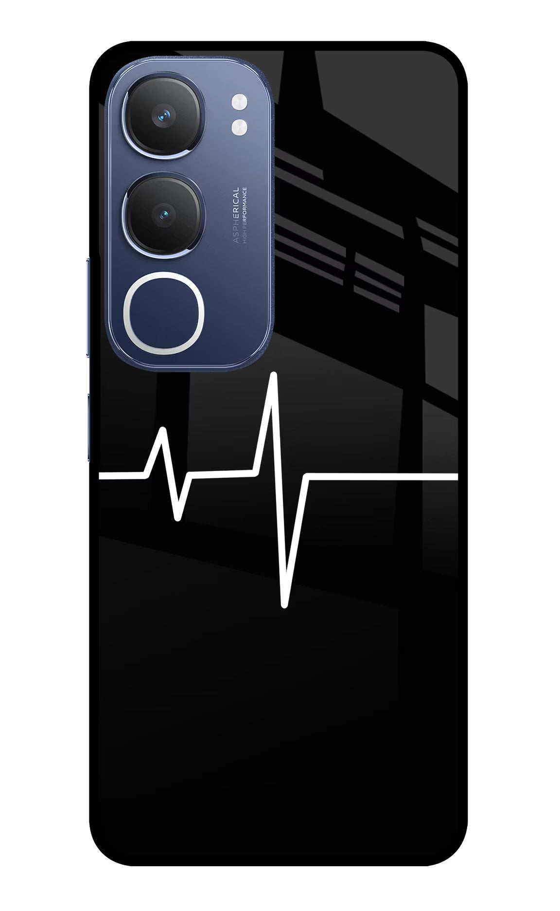 Heart Beats Vivo Y29 5G Glass Case Back Cover by Casekaro