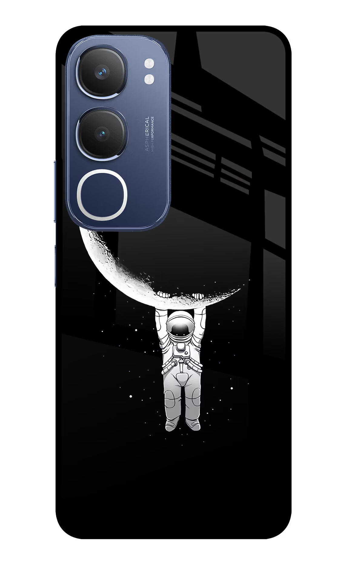 Moon Space Vivo Y29 5G Glass Case Back Cover by Casekaro