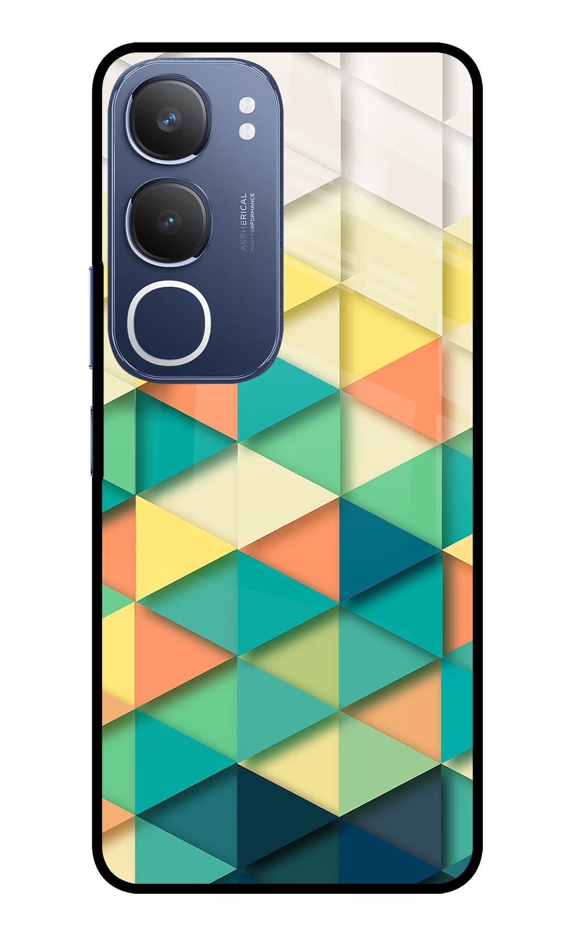 Abstract Vivo Y29 5G Glass Case Back Cover by Casekaro