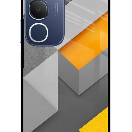 Abstract Vivo Y29 5G Glass Case Back Cover by Casekaro