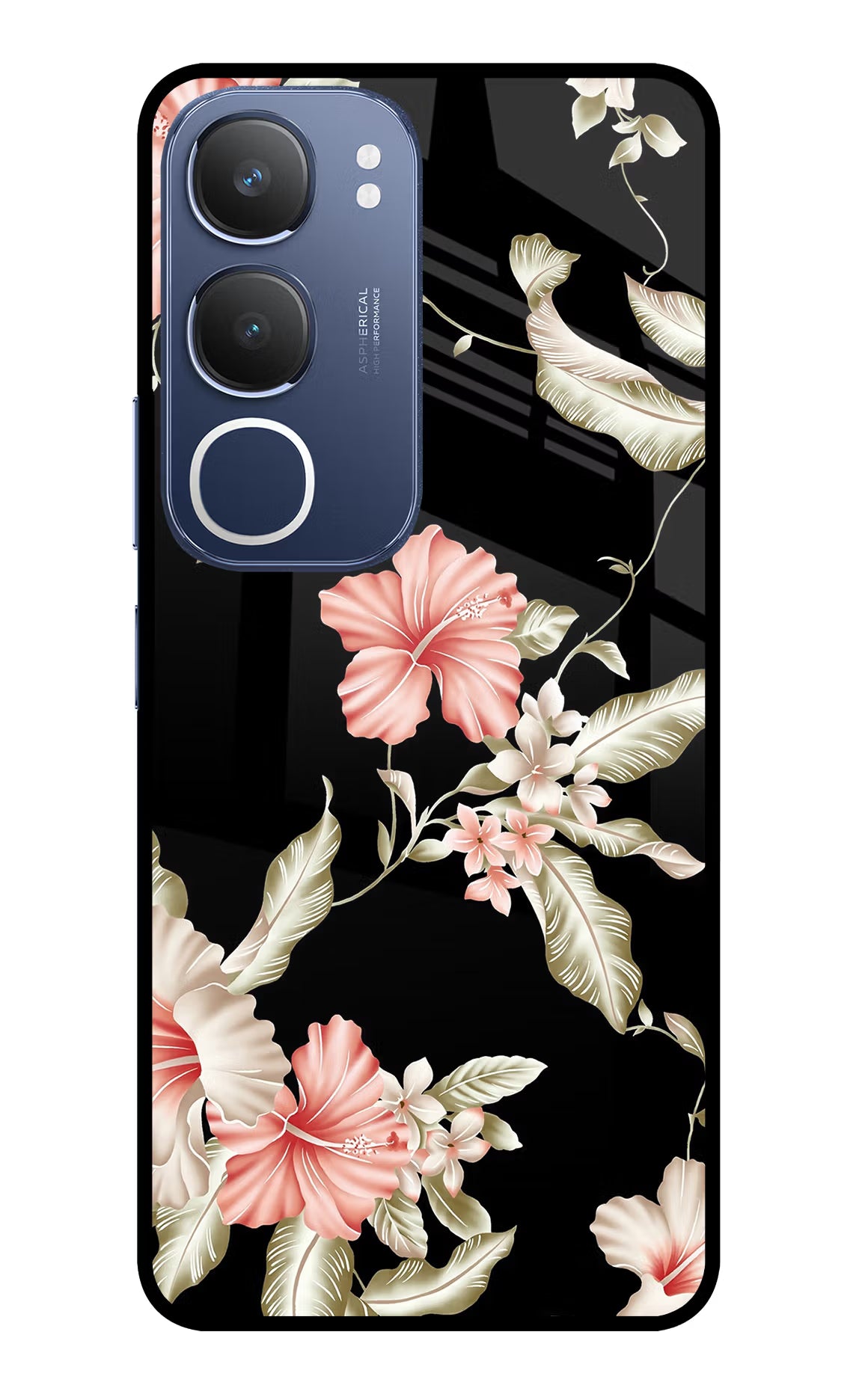 Flowers Vivo Y29 5G Glass Case Back Cover by Casekaro