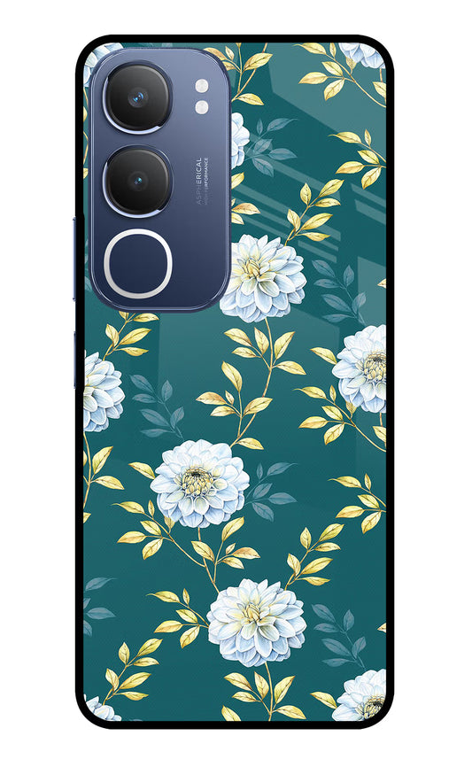 Flowers Vivo Y29 5G Glass Case