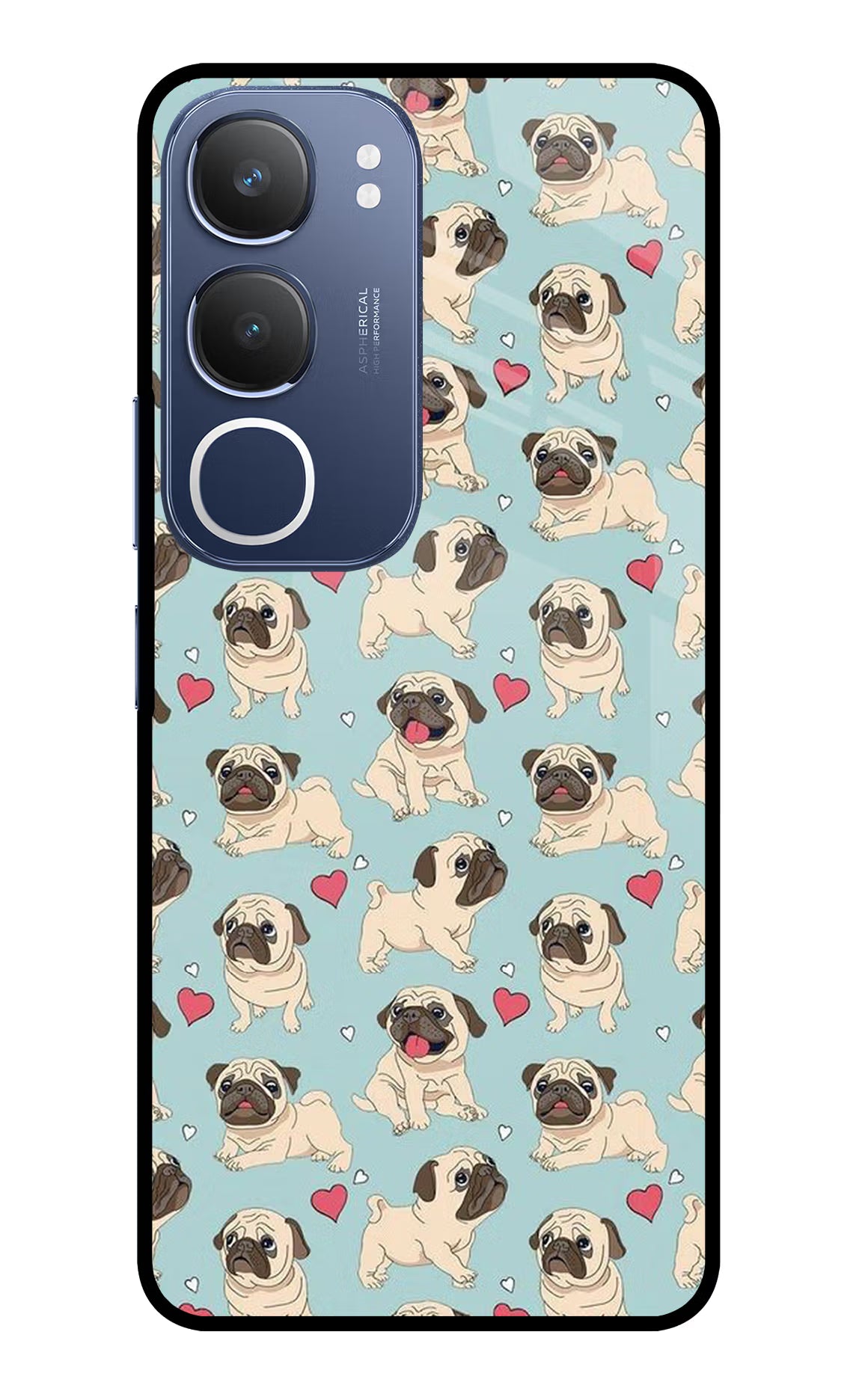 Pug Dog Vivo Y29 5G Glass Case