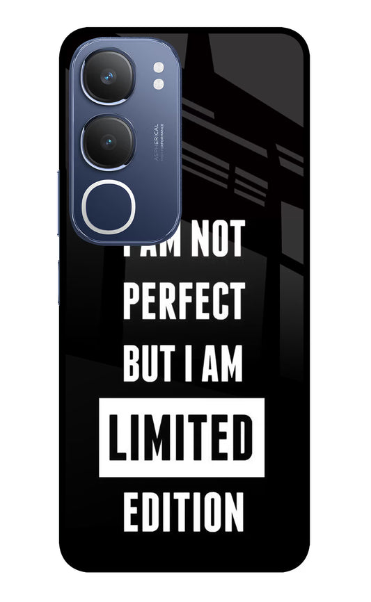I Am Not Perfect But I Am Limited Edition Vivo Y29 5G Glass Case