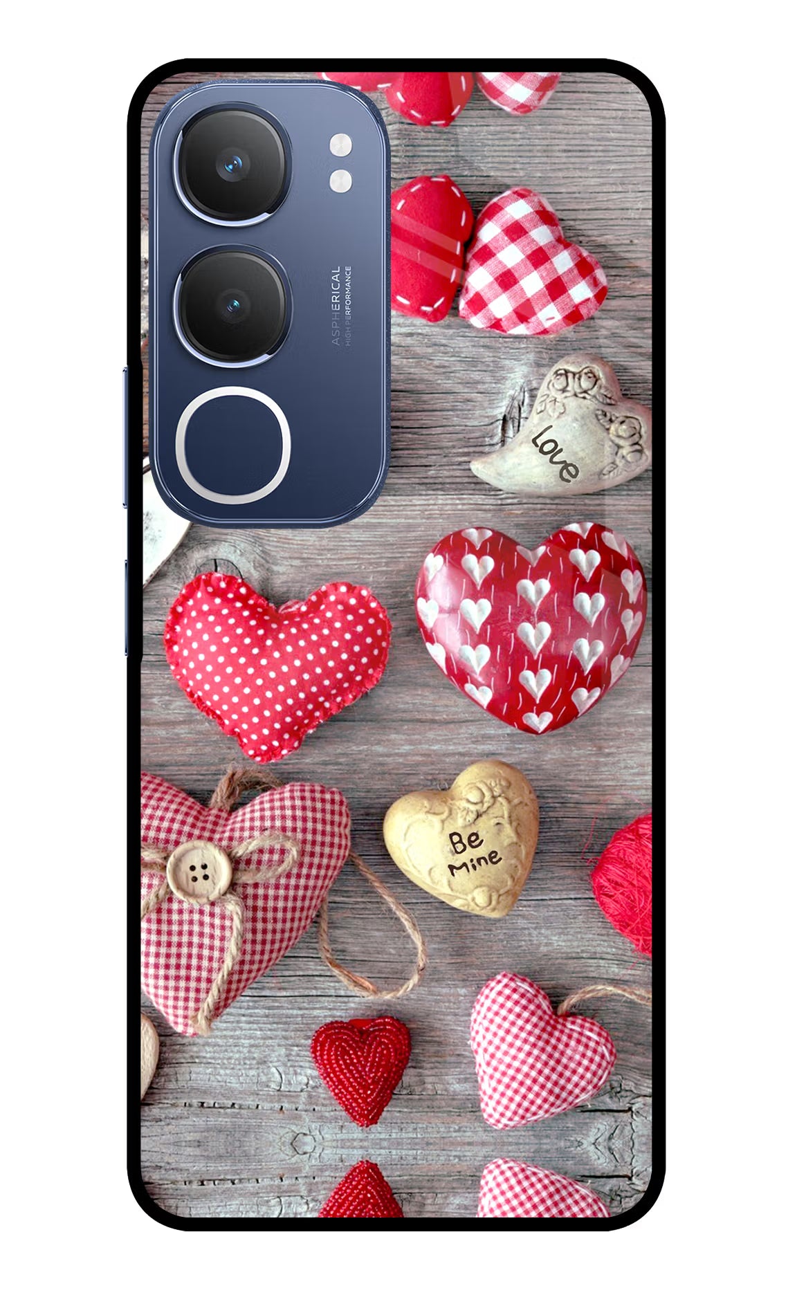 Love Wallpaper Vivo Y29 5G Glass Case Back Cover by Casekaro