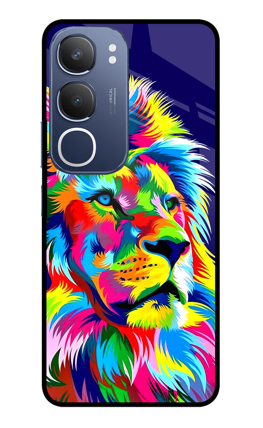 Vector Art Lion Vivo Y29 5G Glass Case