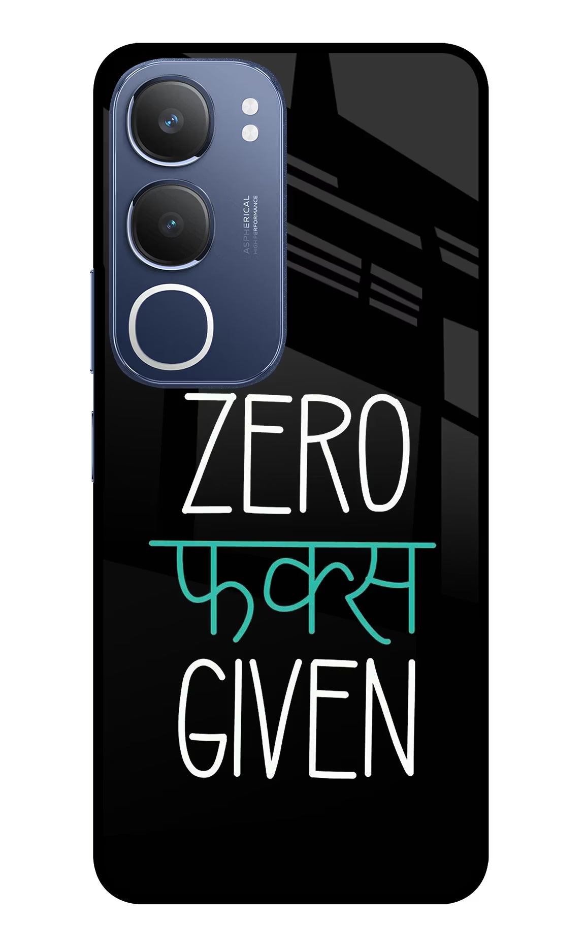 Zero Fucks Given Vivo Y29 5G Glass Case