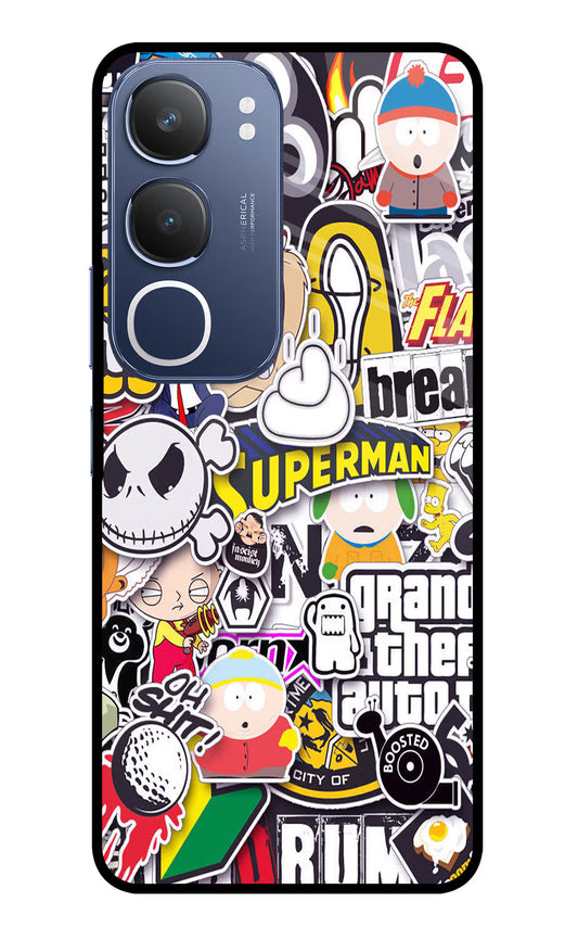Sticker Bomb Vivo Y29 5G Glass Case