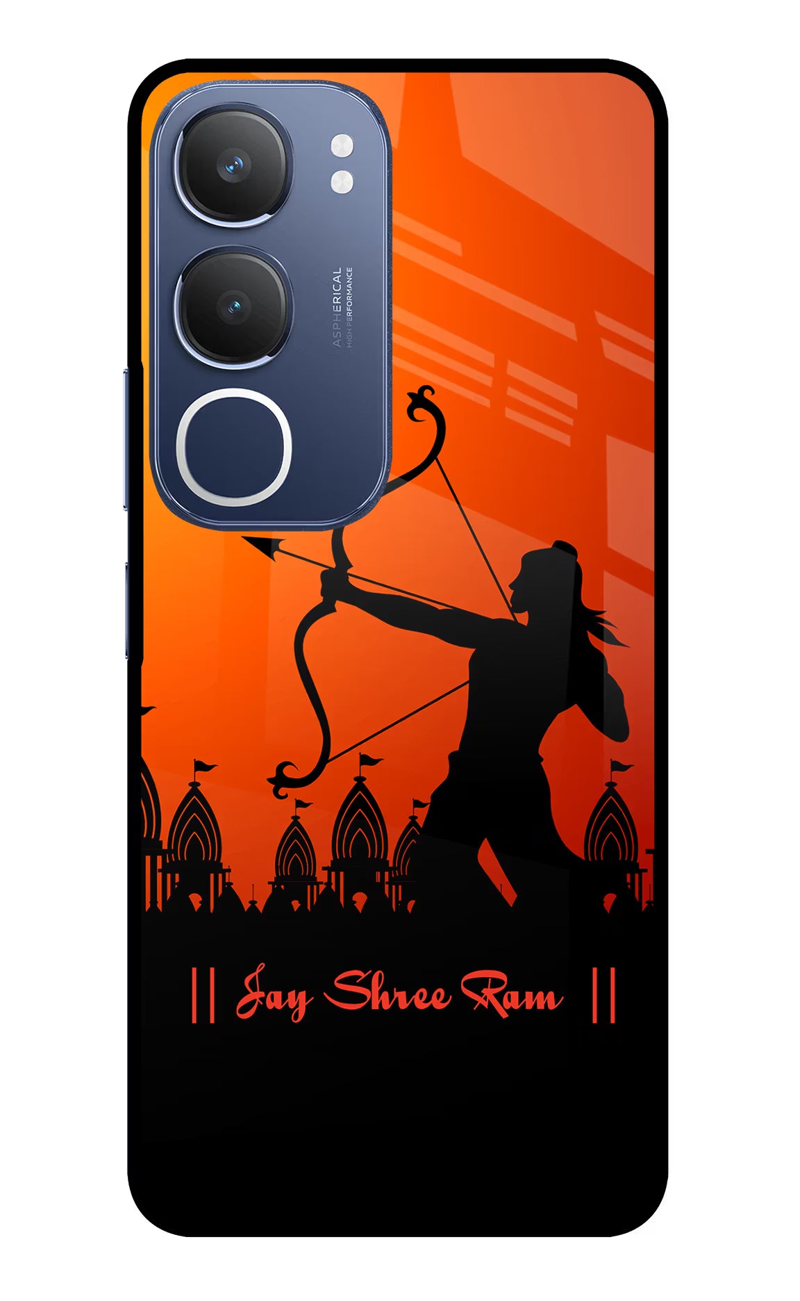 Lord Ram - 4 Vivo Y29 5G Glass Case Back Cover by Casekaro