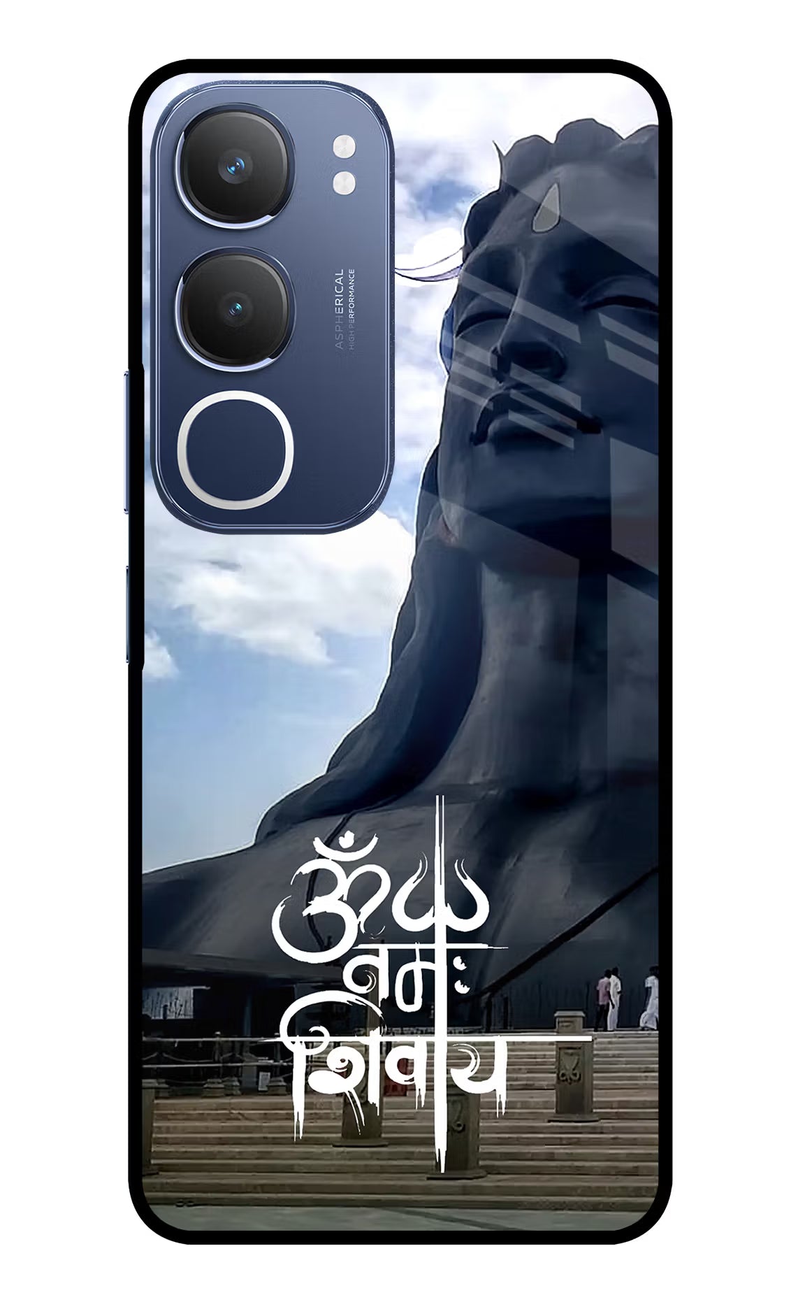 Om Namah Shivay Vivo Y29 5G Glass Case Back Cover by Casekaro