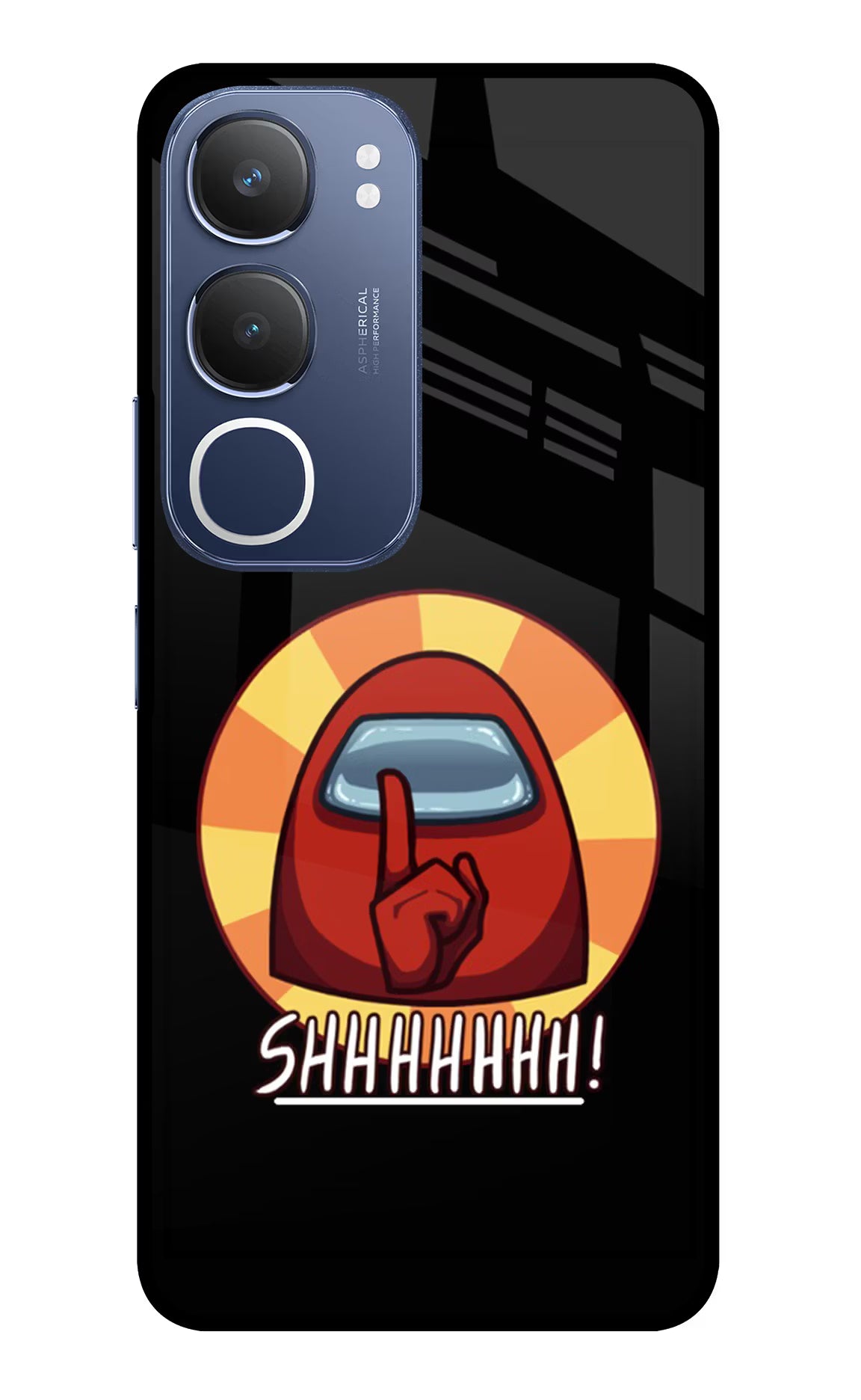 Among Us Shhh! Vivo Y29 5G Glass Case