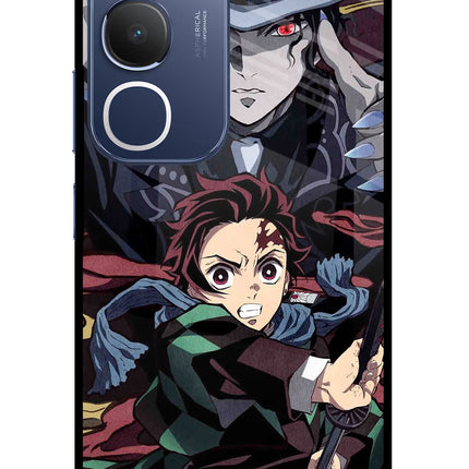 Demon Slayer Vivo Y29 5G Glass Case Back Cover by Casekaro