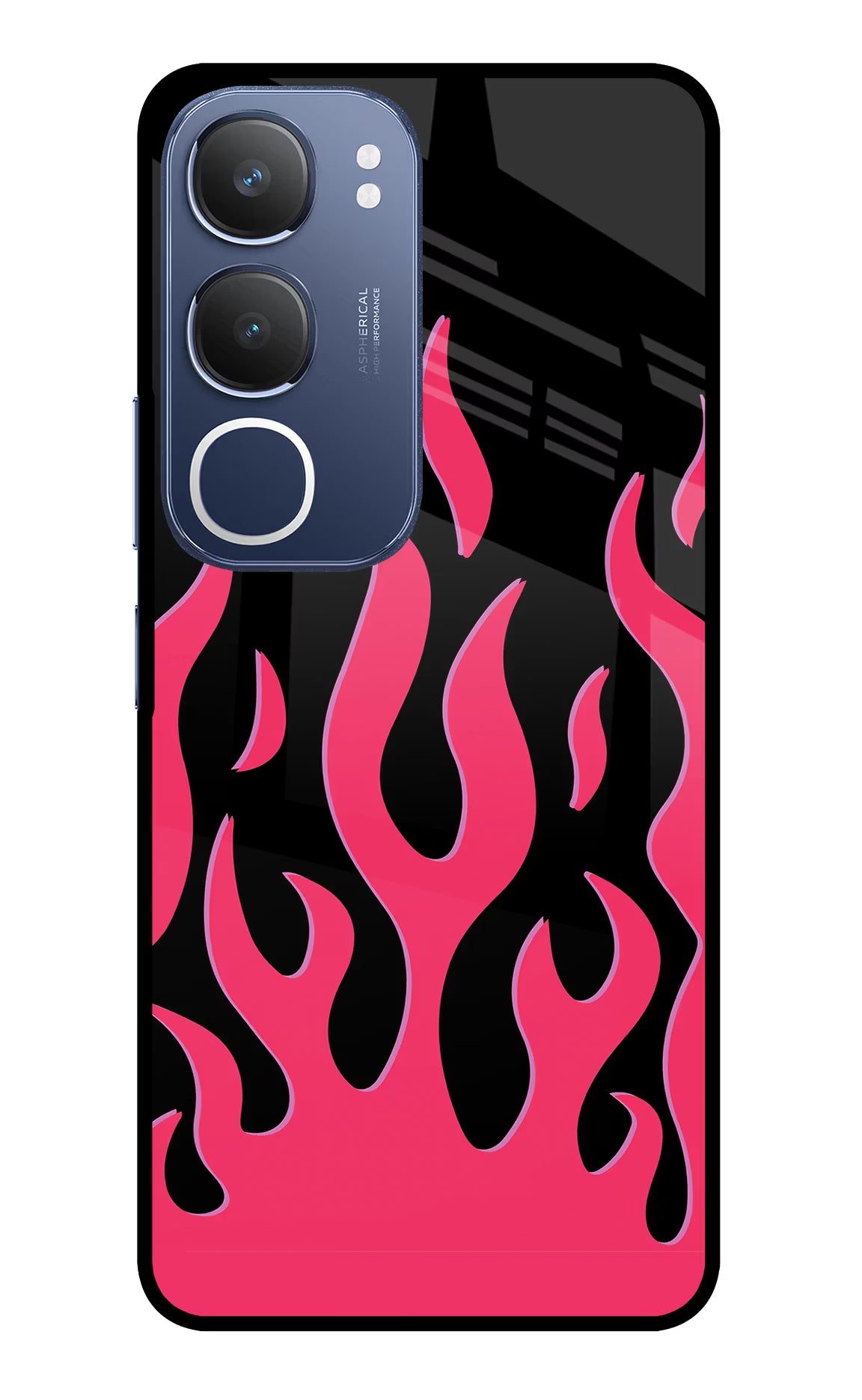 Fire Flames Vivo Y29 5G Glass Case