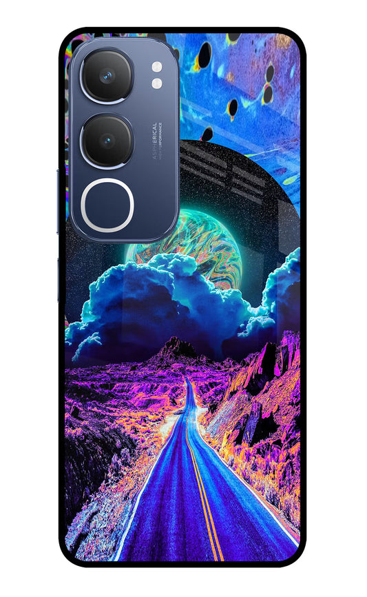 Psychedelic Painting Vivo Y29 5G Glass Case