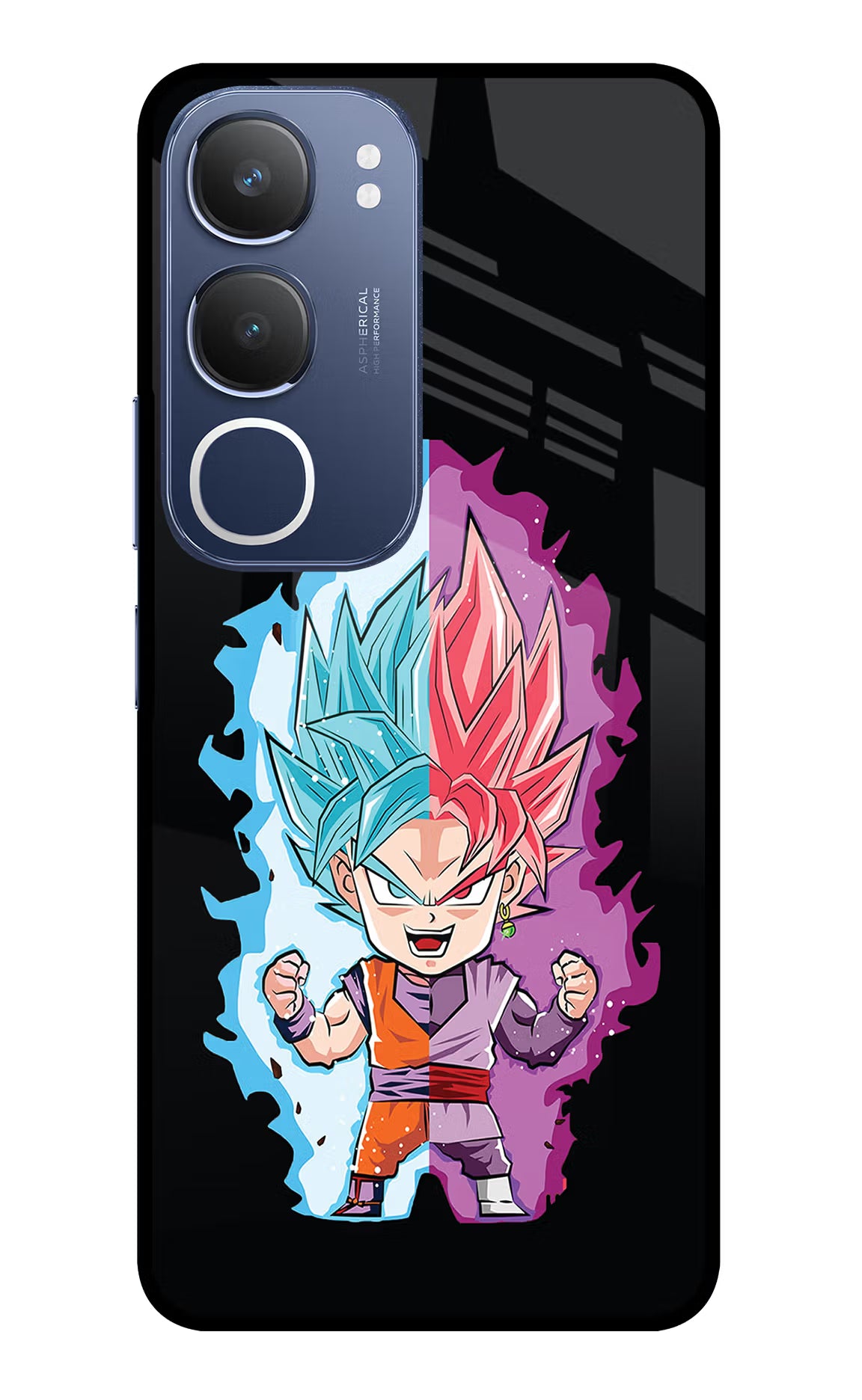 Chota Goku Vivo Y29 5G Glass Case Back Cover by Casekaro
