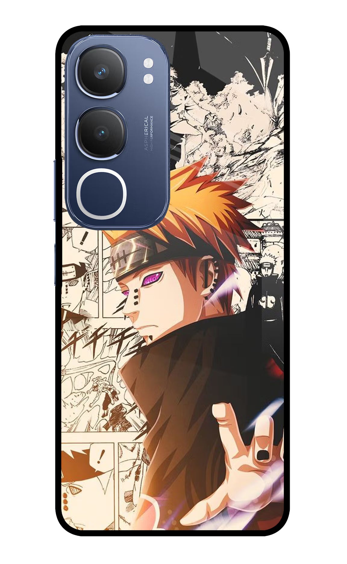 Pain Anime Vivo Y29 5G Glass Case Back Cover by Casekaro