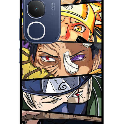 Naruto Character Vivo Y29 5G Glass Case Back Cover by Casekaro