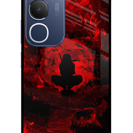Itachi Uchiha Vivo Y29 5G Glass Case Back Cover by Casekaro