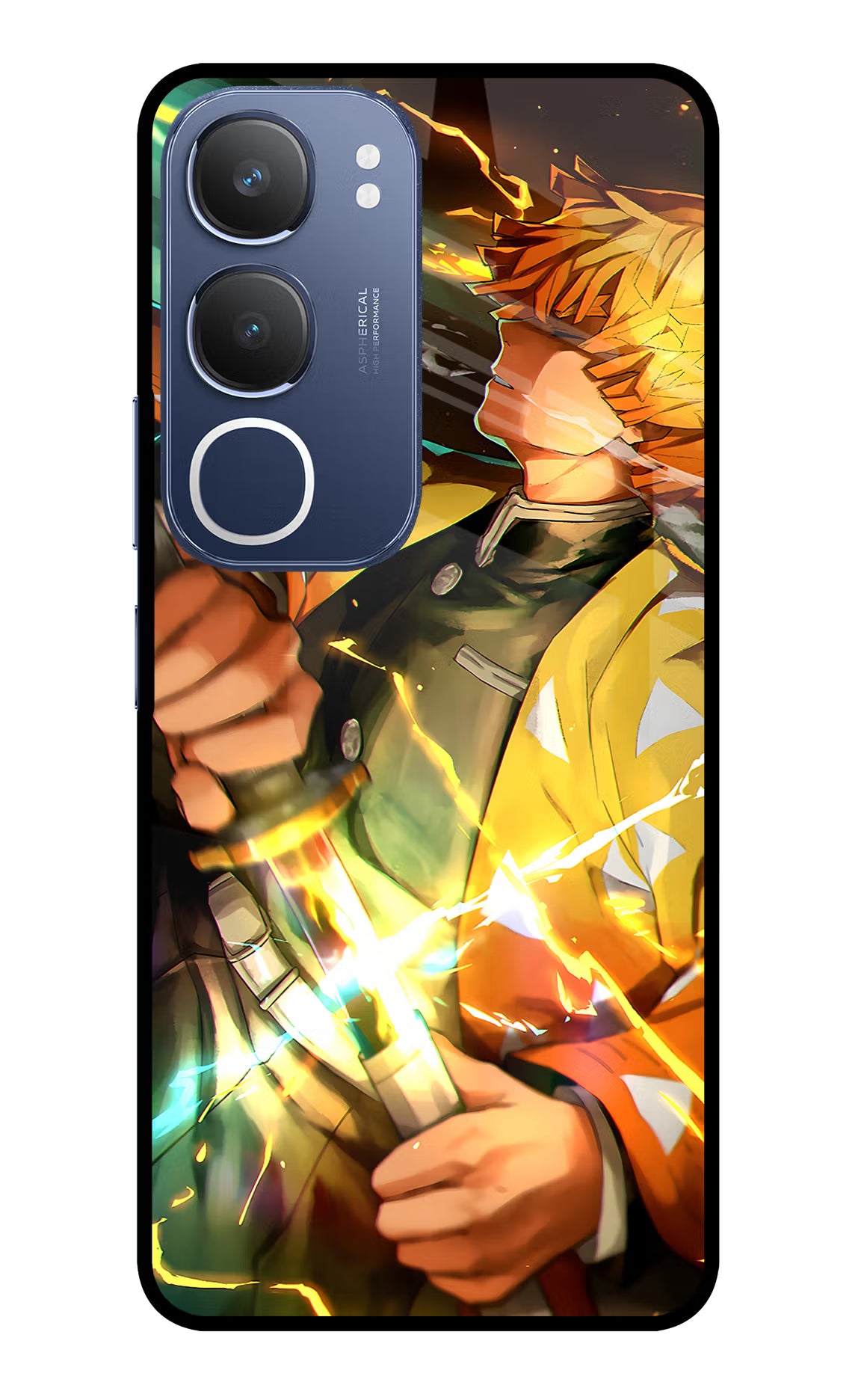 Demon Slayer Vivo Y29 5G Glass Case Back Cover by Casekaro