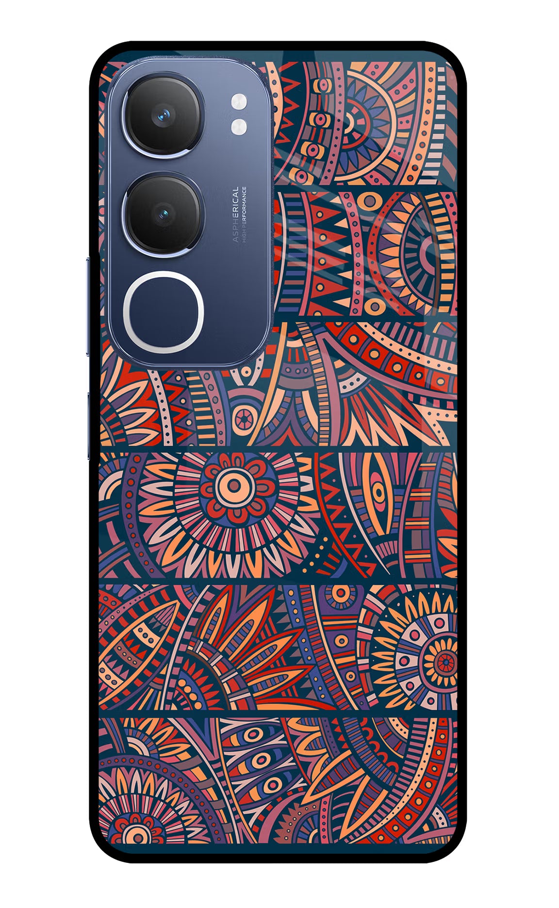 African Culture Design Vivo Y29 5G Glass Case