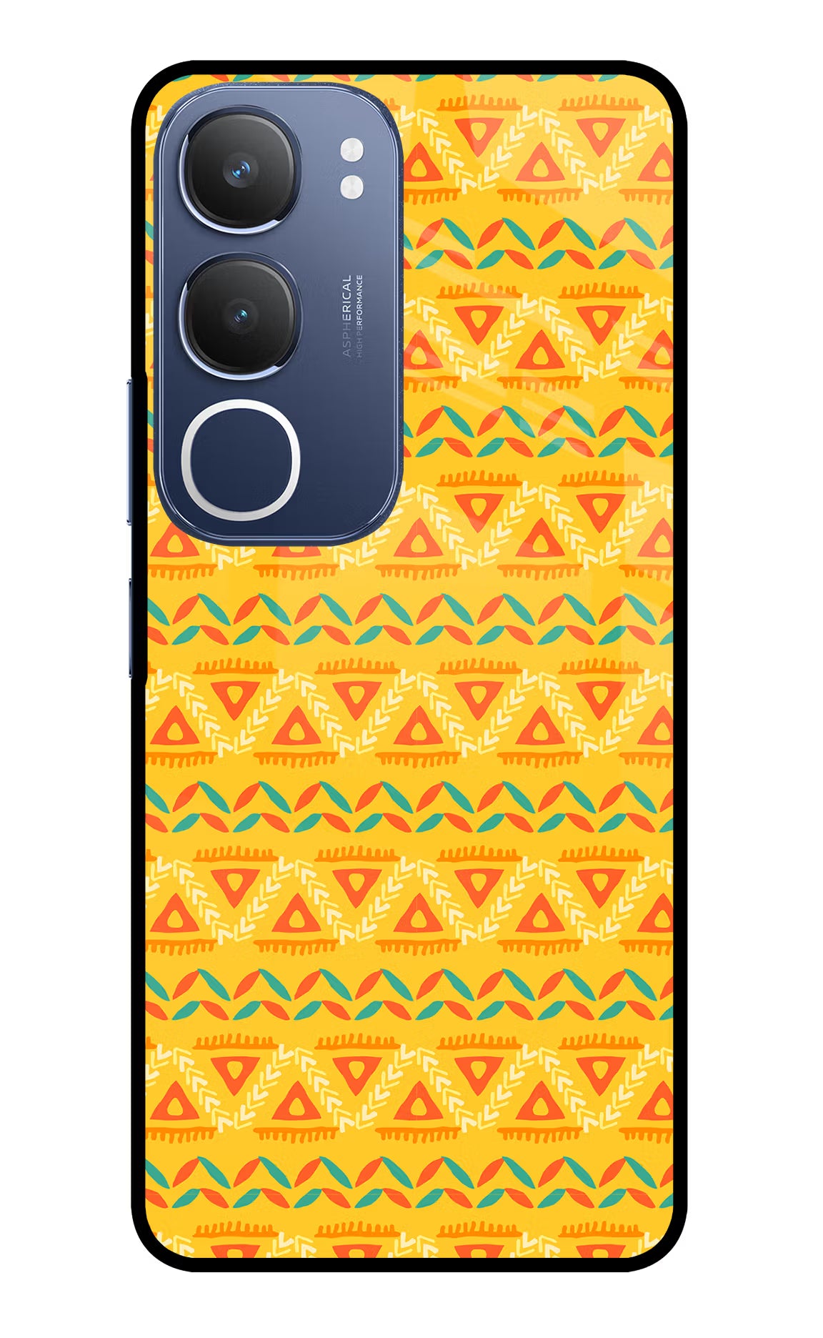 Tribal Pattern Vivo Y29 5G Glass Case