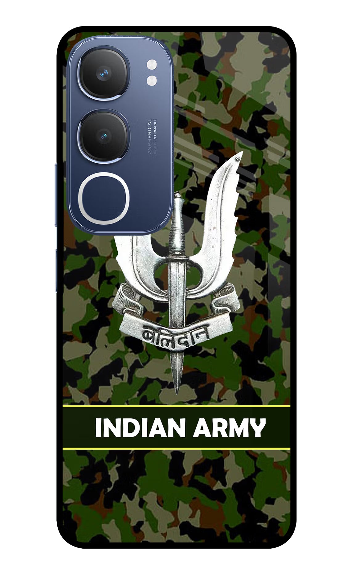 Balidan Indian Logo Vivo Y29 5G Glass Case Back Cover by Casekaro