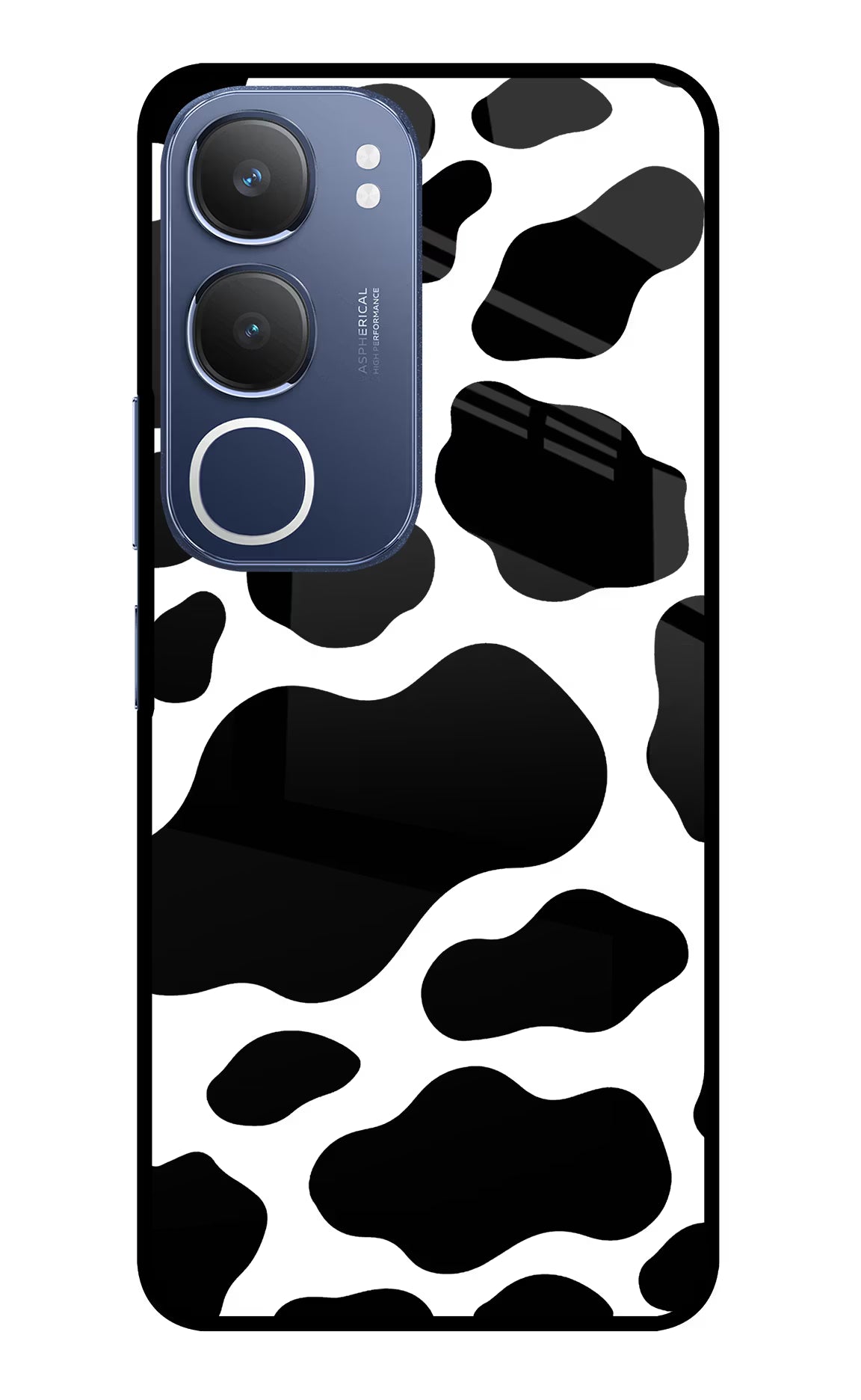 Cow Spots Vivo Y29 5G Glass Case Back Cover by Casekaro