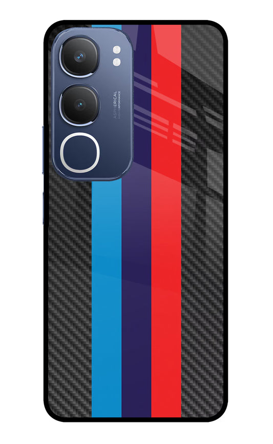 BMW Stripes Pattern Vivo Y29 5G Glass Case