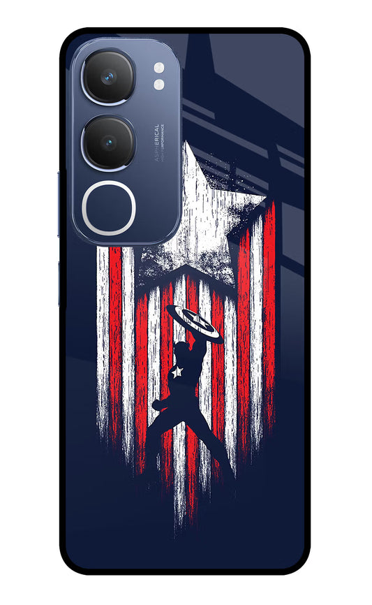 Captain America Marvel Art Vivo Y29 5G Glass Case