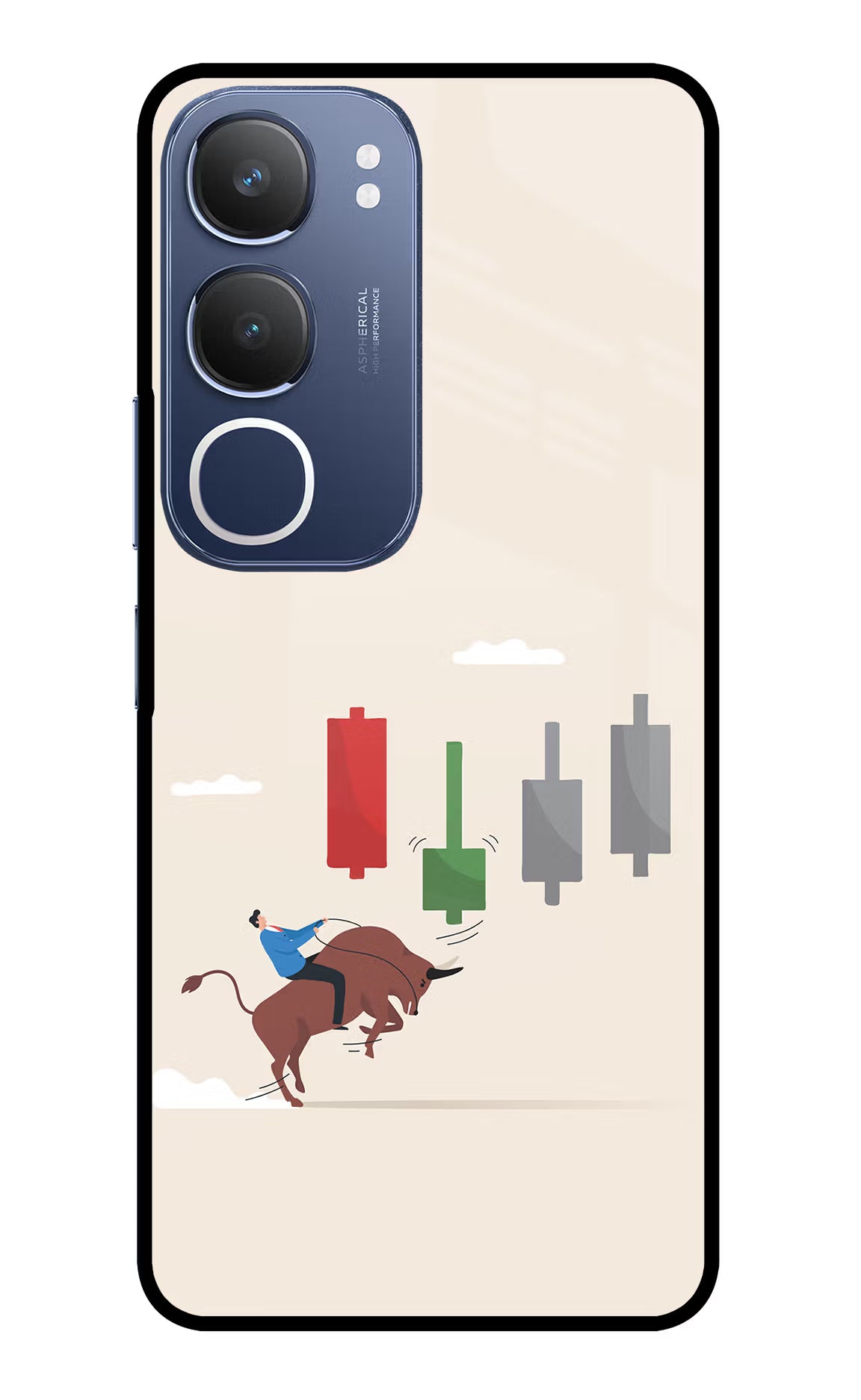 Bull Trading Momentum Vivo Y29 5G Glass Case