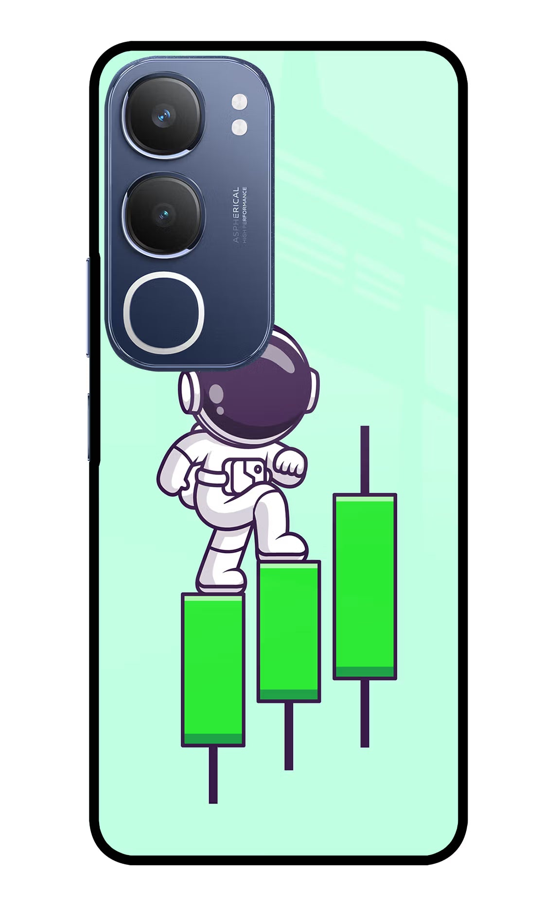 Astronaut Trader Vivo Y29 5G Glass Case